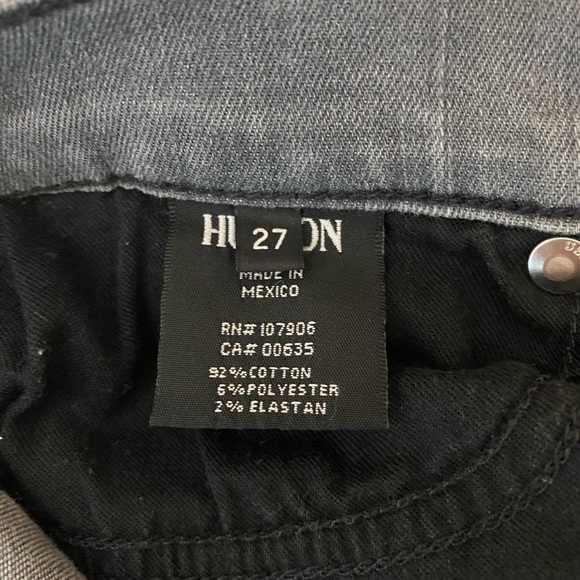 HUDSON Gray Washed Out Skinny Leg Jeans - Picture 5 of 8